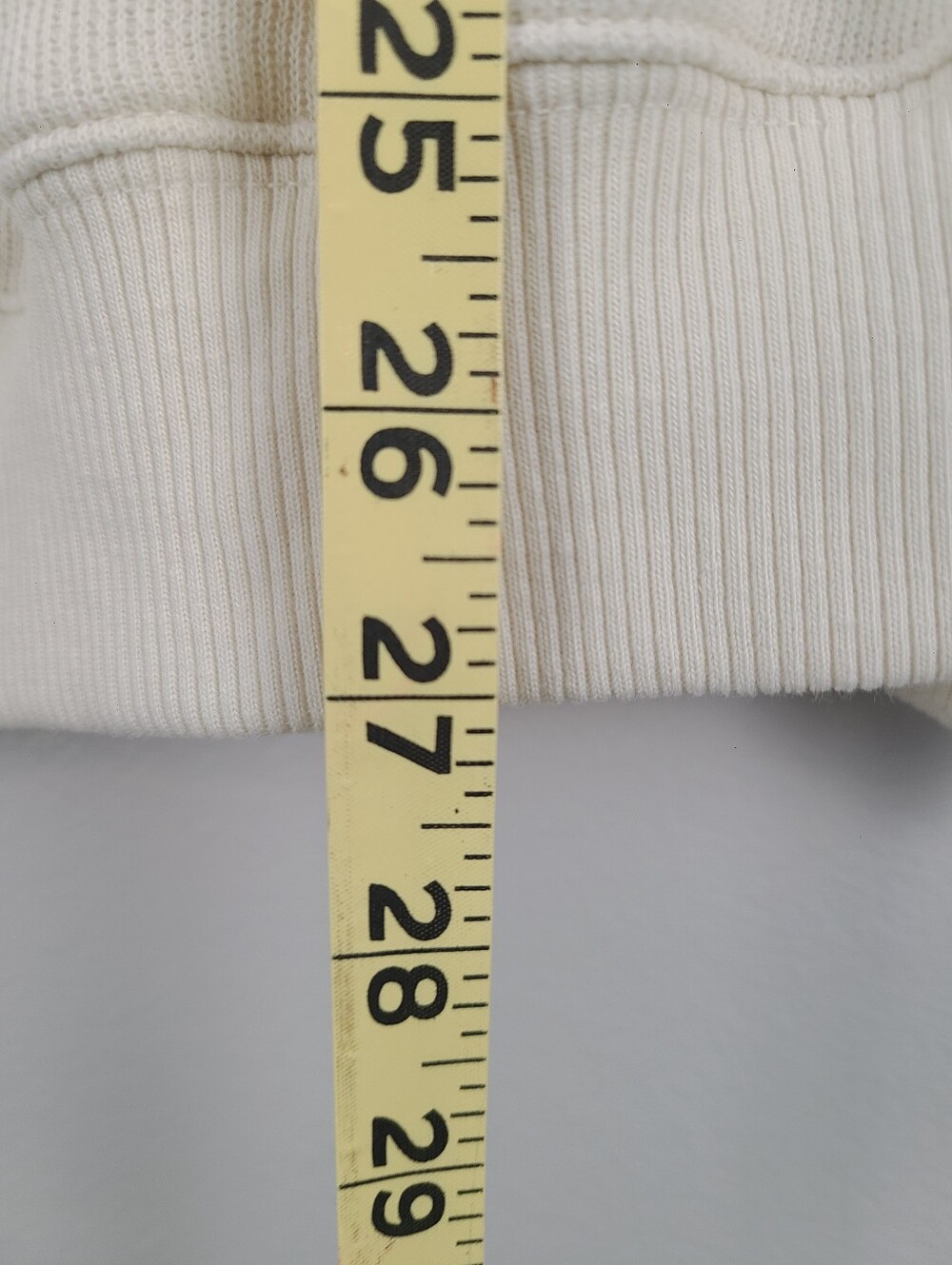 American Eagle Off-white & Dark Red Lived-in Pullover Crewneck "PARIS" Sweater - Picture 9 of 10